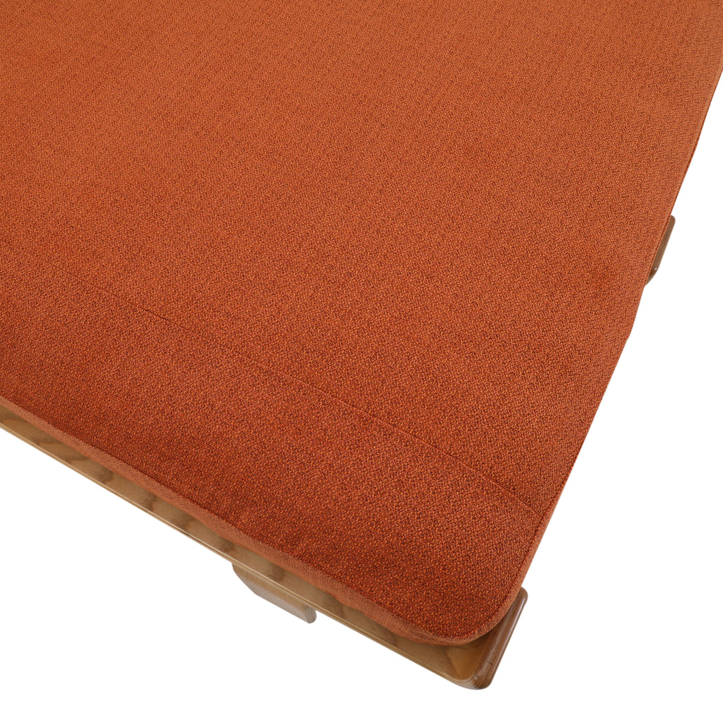 Queen Mattress w/ Orange Mattress Cover