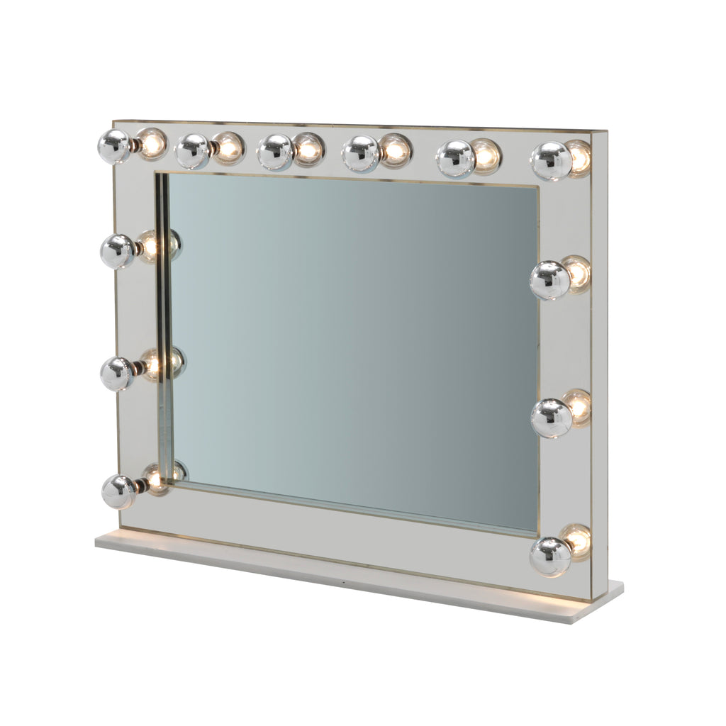 Large Chrome Vanity Mirror