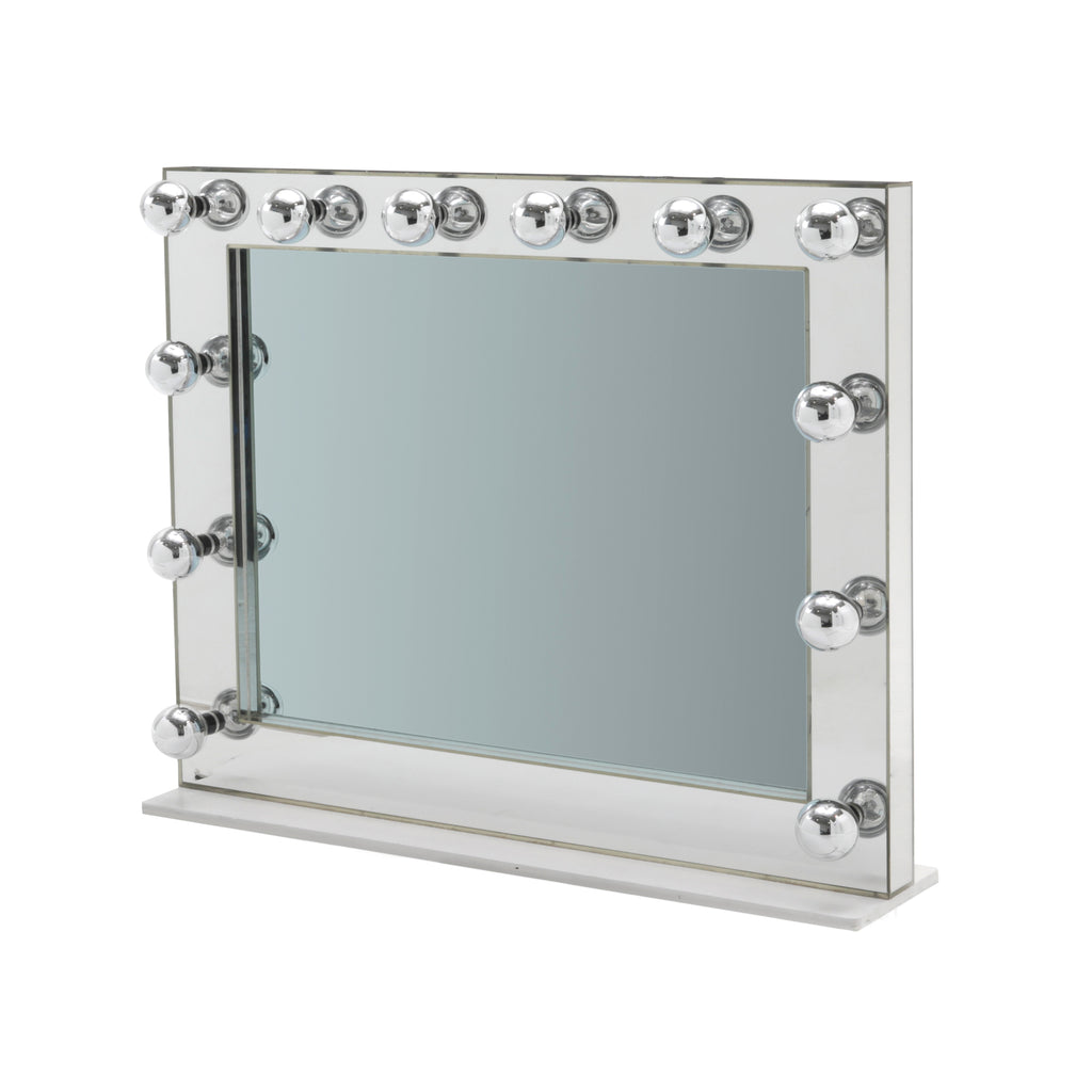 Large Chrome Vanity Mirror