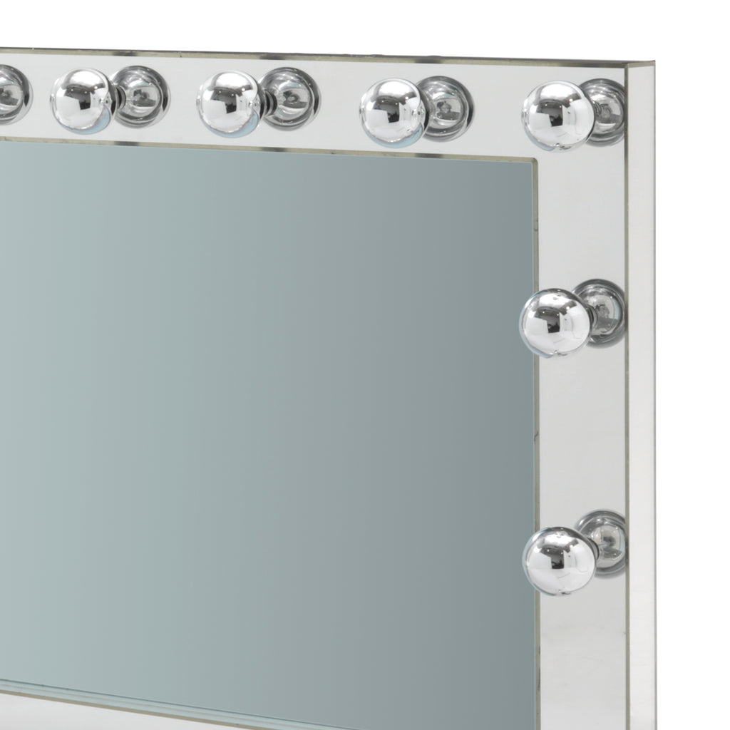 Large Chrome Vanity Mirror