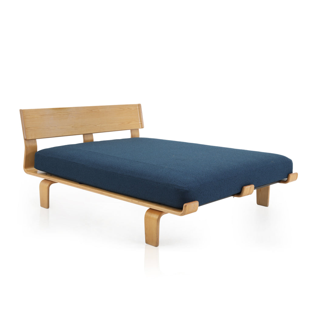 Queen Mattress w/ Blue Mattress Cover