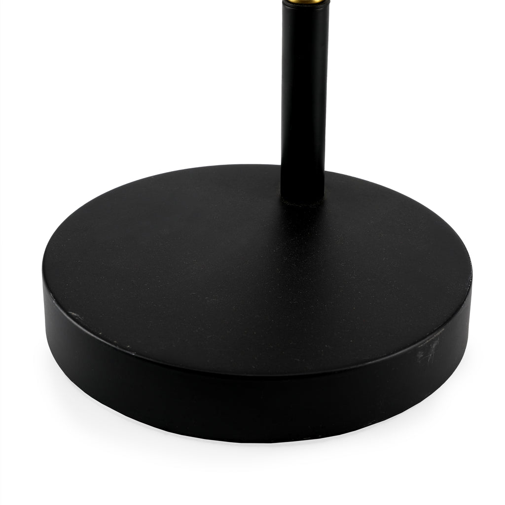 Brass Desk Lamp with Black Base