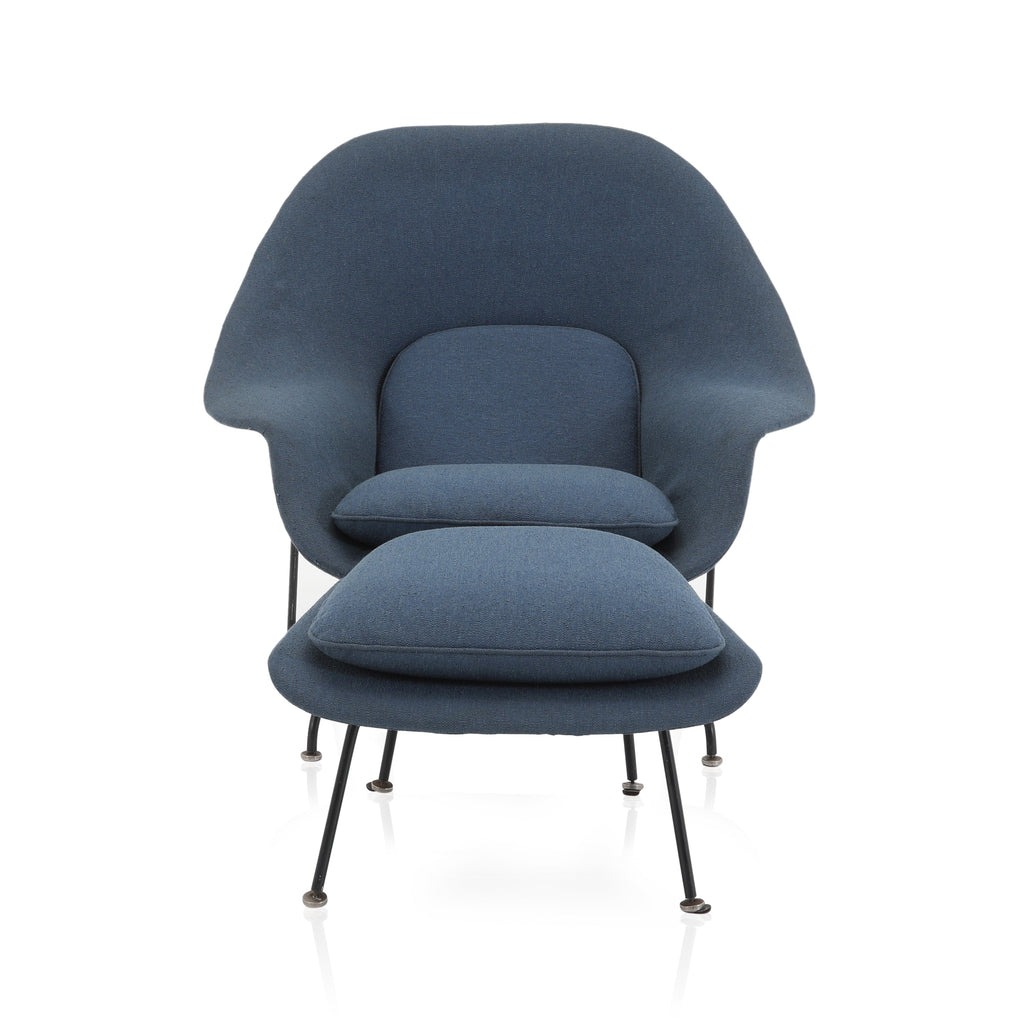 Blue Womb Ottoman