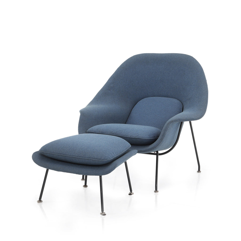 Blue Womb Ottoman