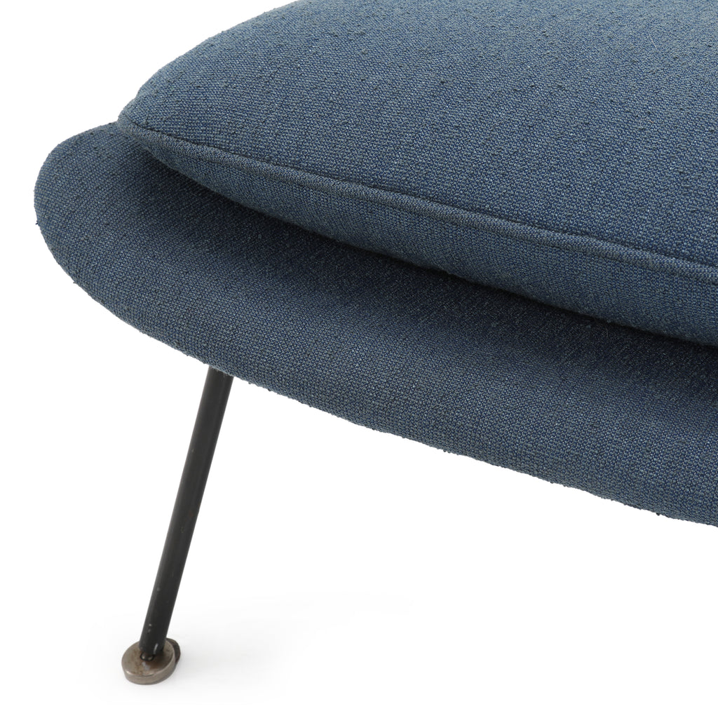 Blue Womb Ottoman