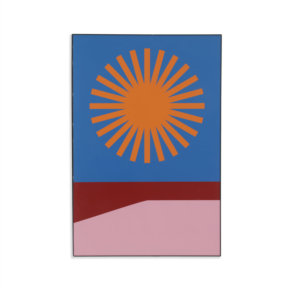 1218 (A+D) Red Blue Orange Pink Starburst