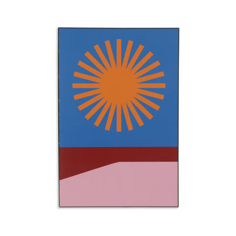 1218 (A+D) Red Blue Orange Pink Starburst
