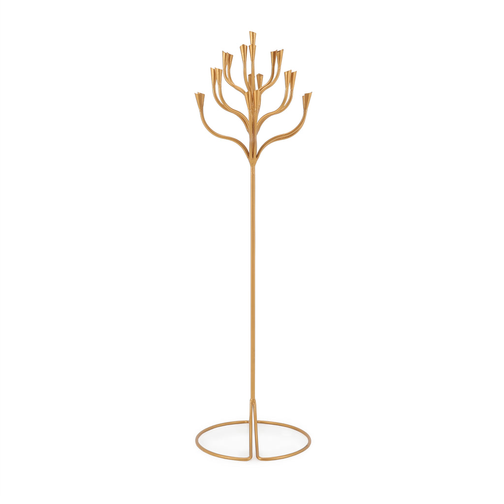 Gold Candelabra Floor Lamp