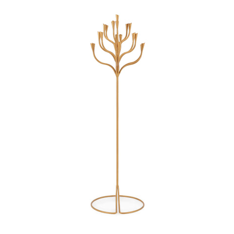 Gold Candelabra Floor Lamp