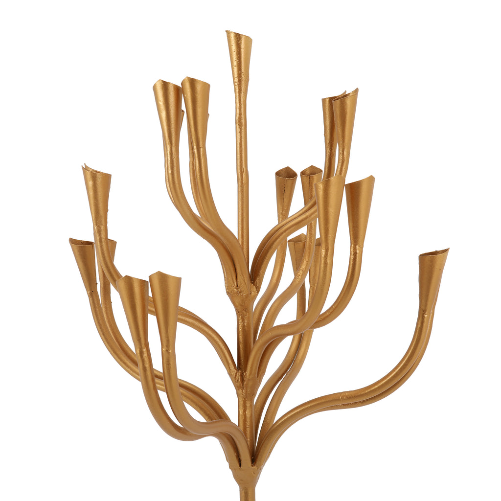 Gold Candelabra Floor Lamp