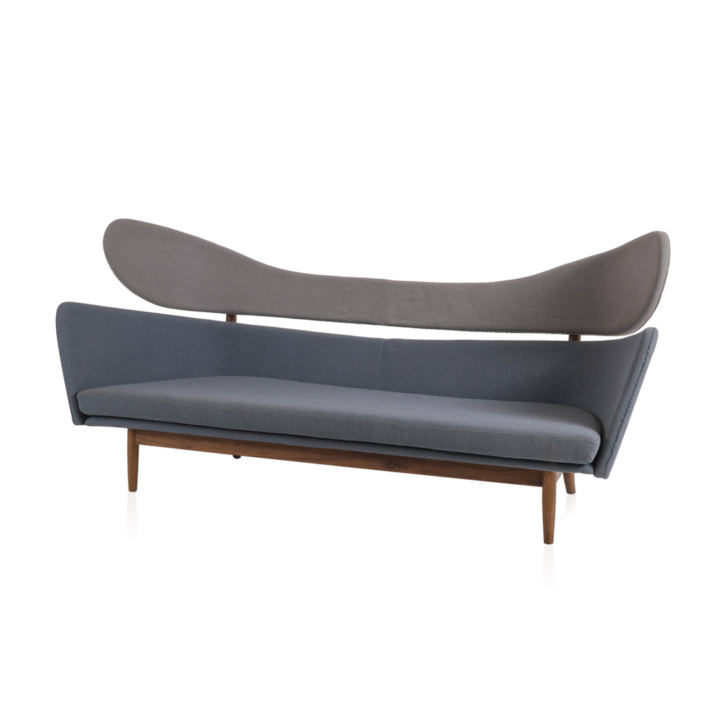 Grey / Blue Baker Wingback Sofa