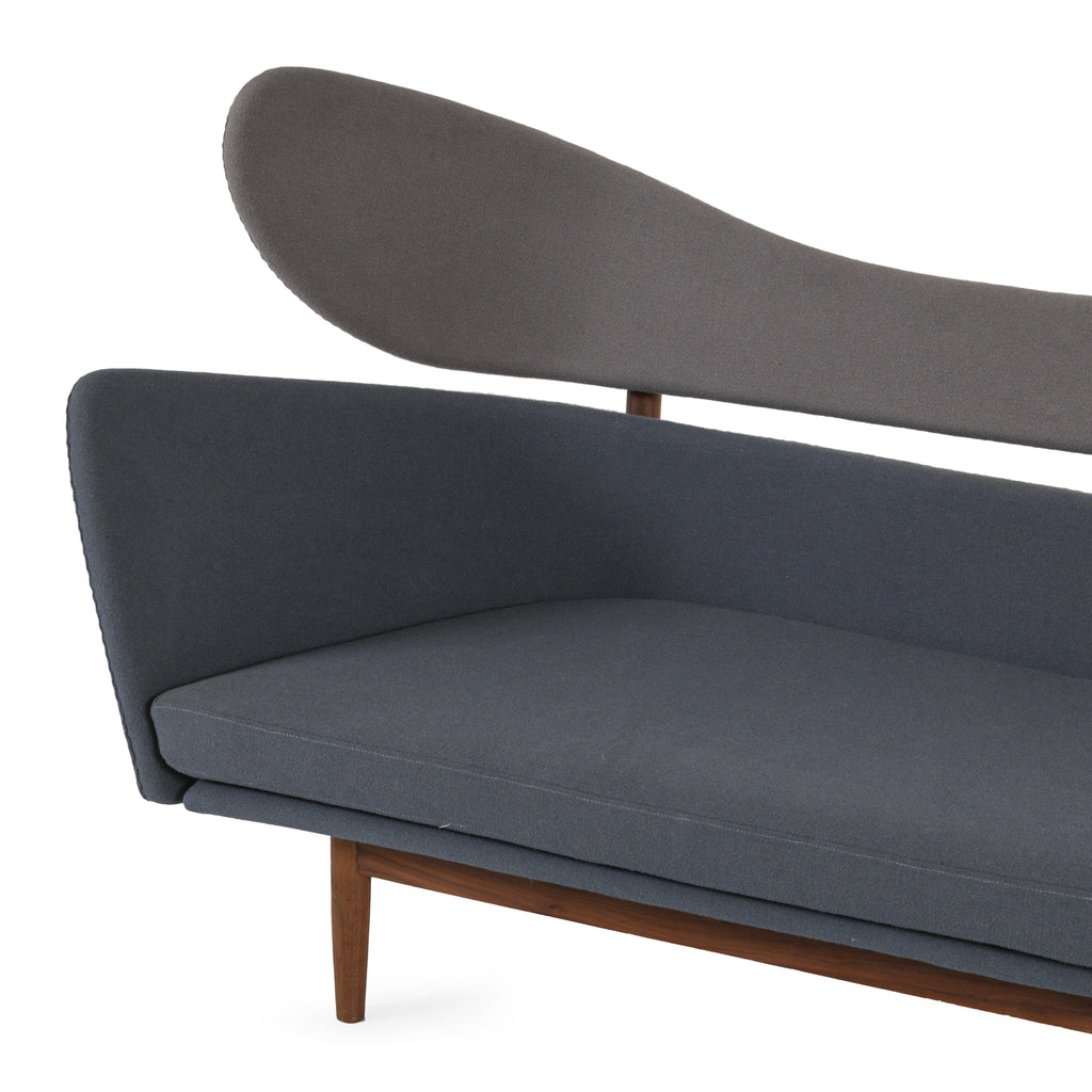 Grey / Blue Baker Wingback Sofa
