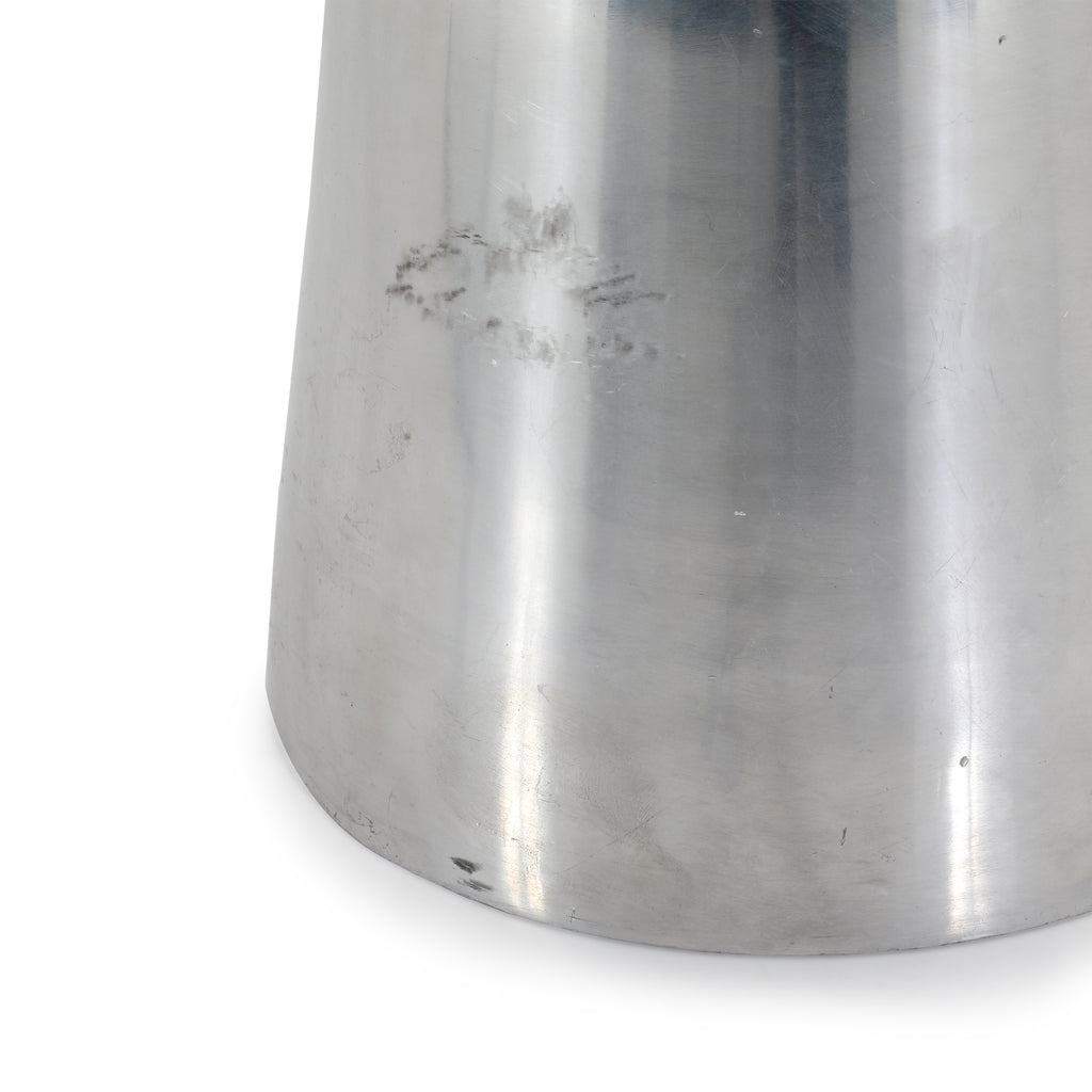 Chrome Round Top Metal Pedestal