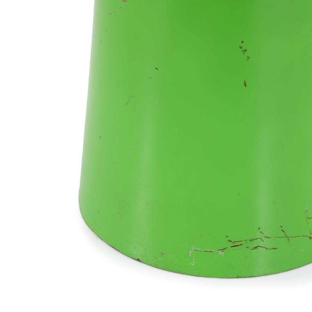 Green Round Top Metal Pedestal
