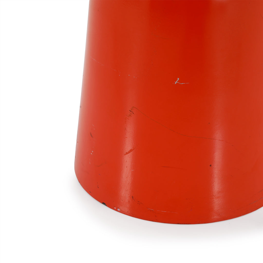 Red Orange Round Top Pedestal