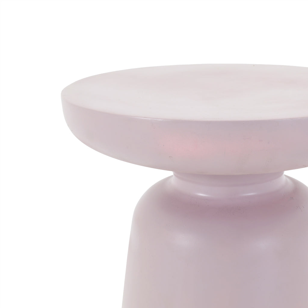 Pink Round Top Pedestal