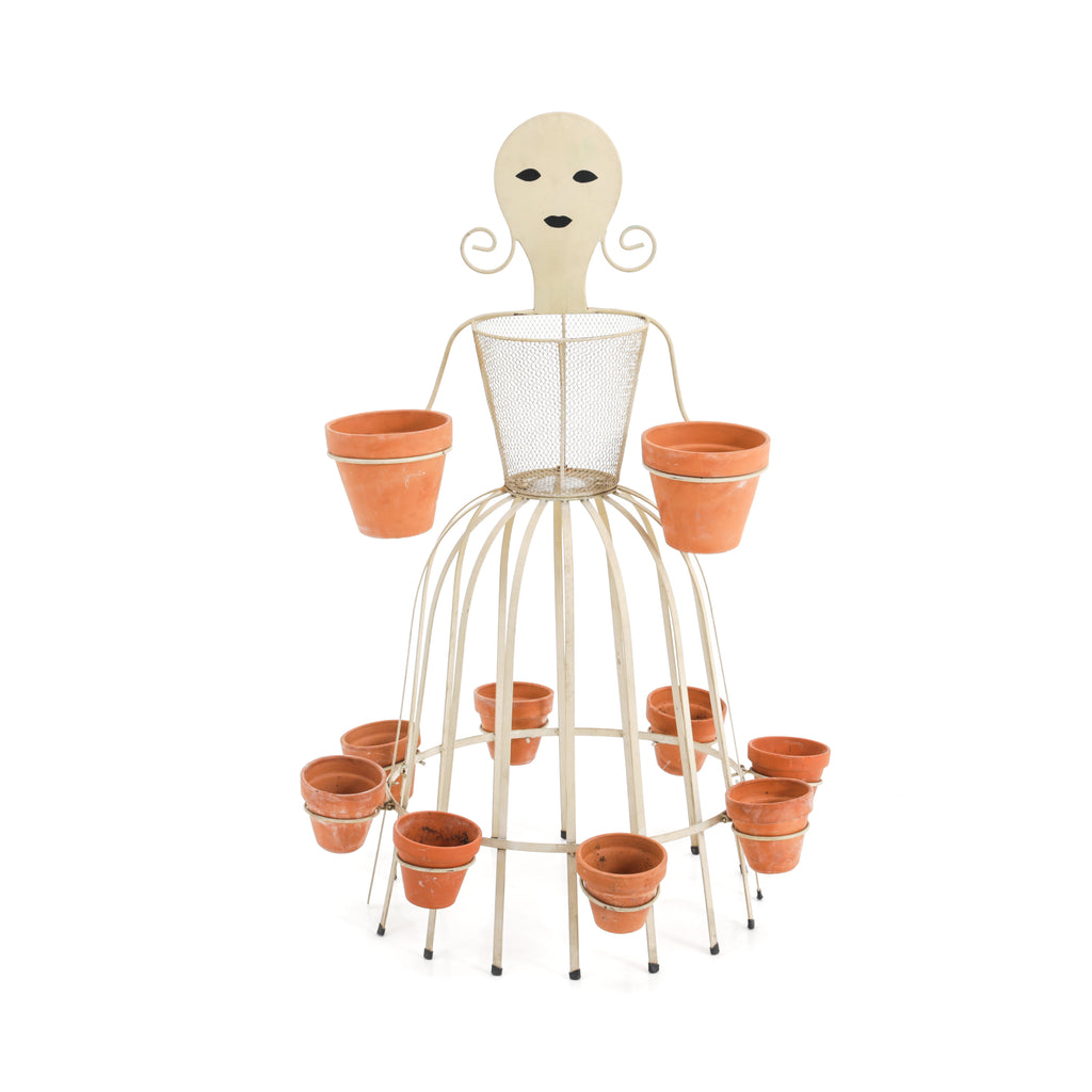 Wire Lady Planter Set