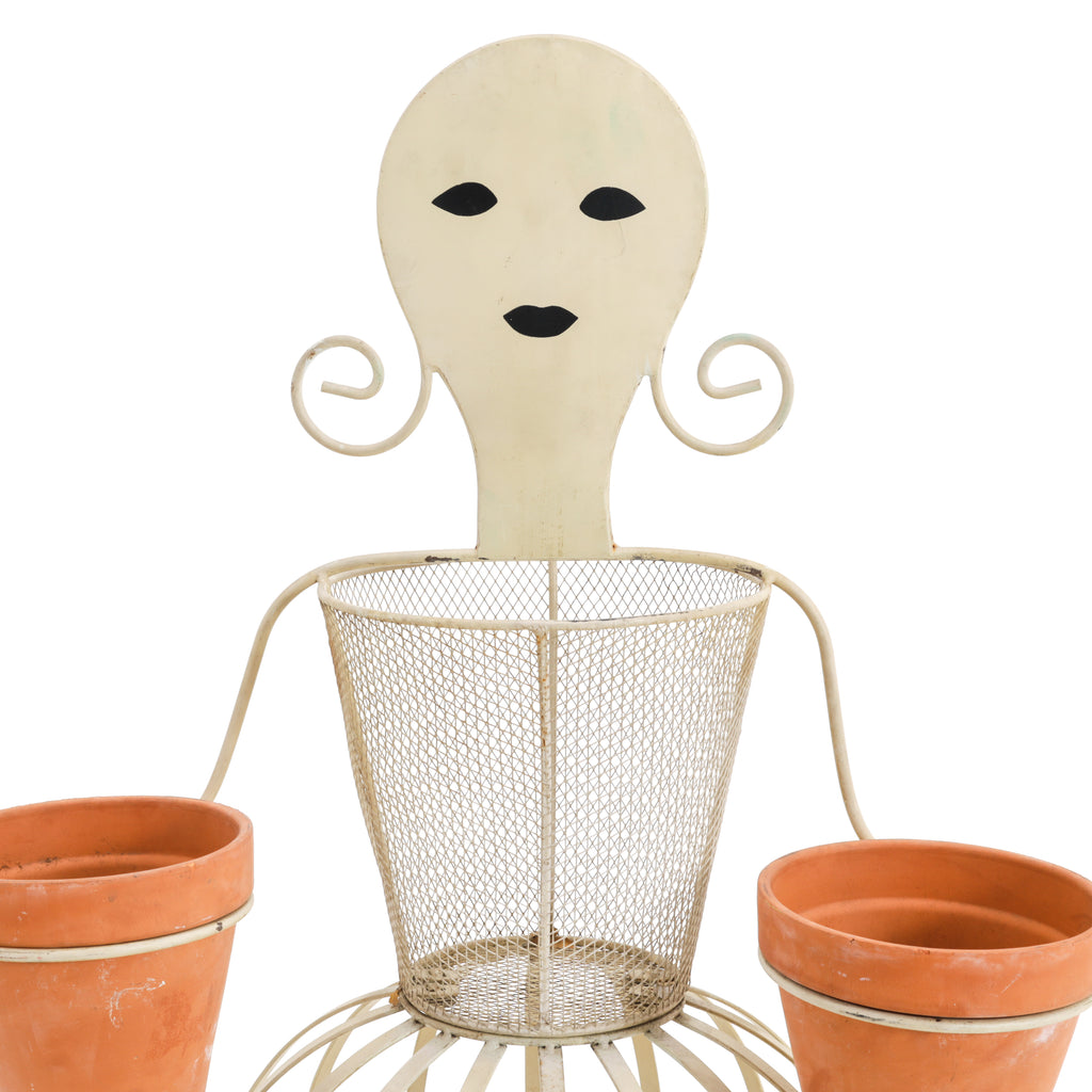 Wire Lady Planter Set