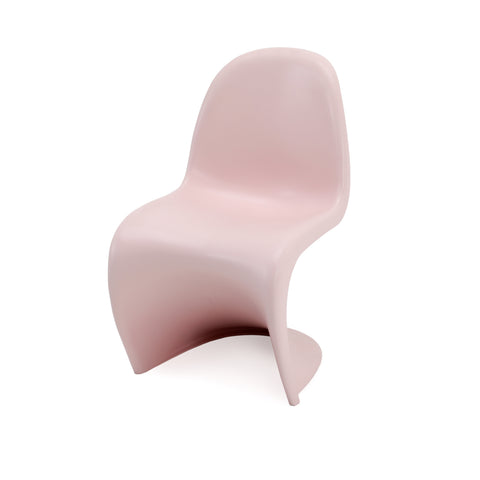 Pink Matte Modern Panton Style Plastic Chair