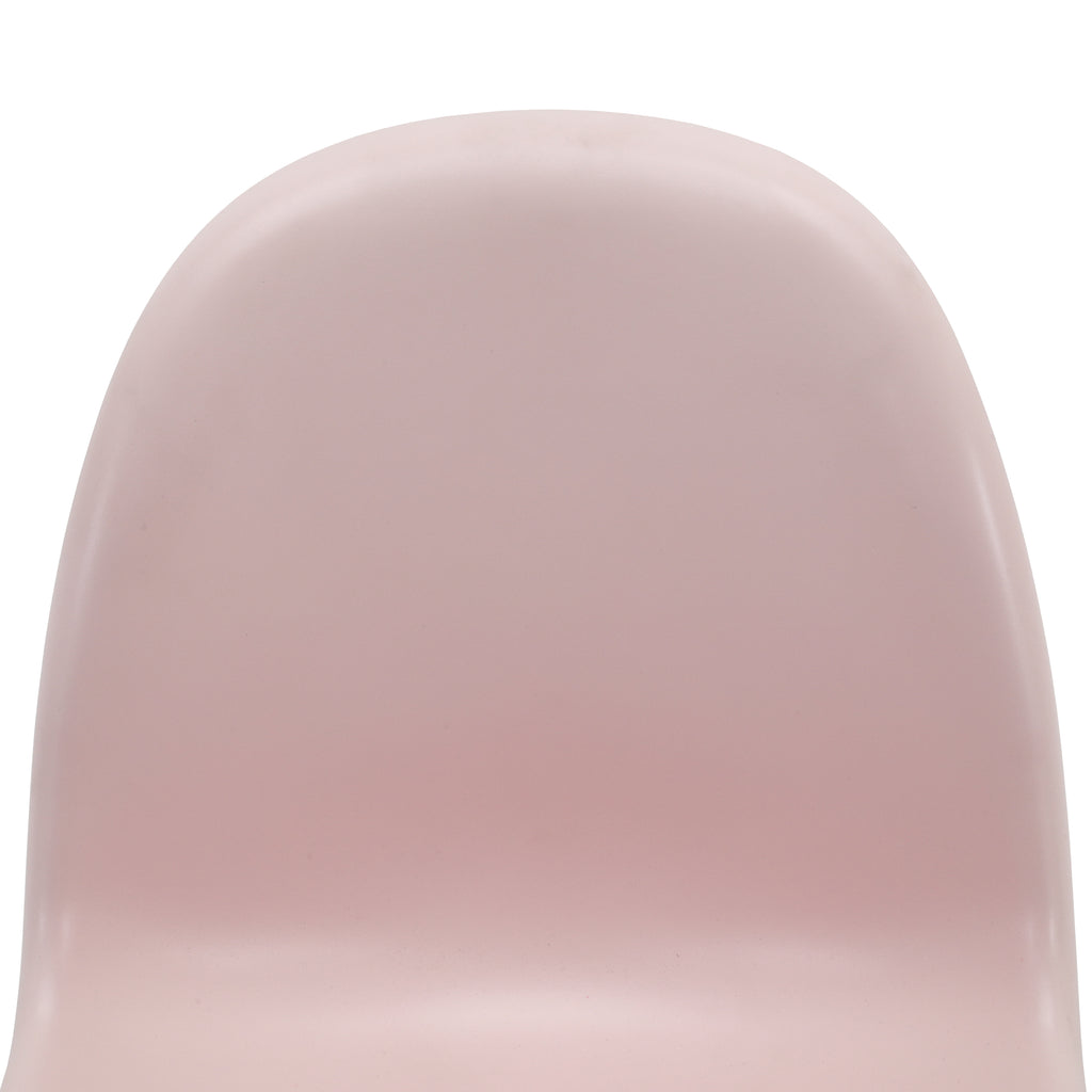 Pink Matte Modern Panton Style Plastic Chair