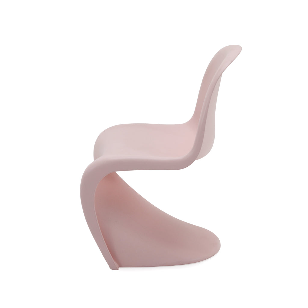 Pink Matte Modern Panton Style Plastic Chair