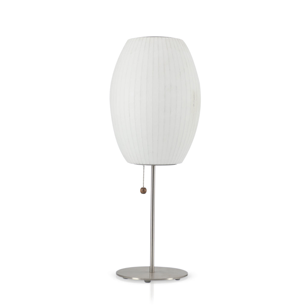 George Nelson Cigar Table Lamp Chrome Base