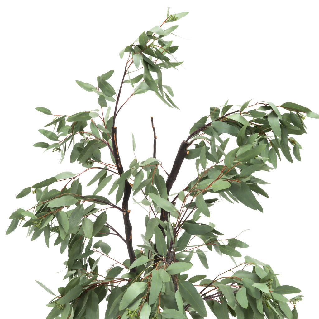 Faux Ficus Tree in Matte Pink Planter