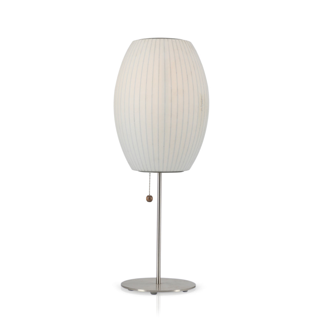 George Nelson Cigar Table Lamp Chrome Base