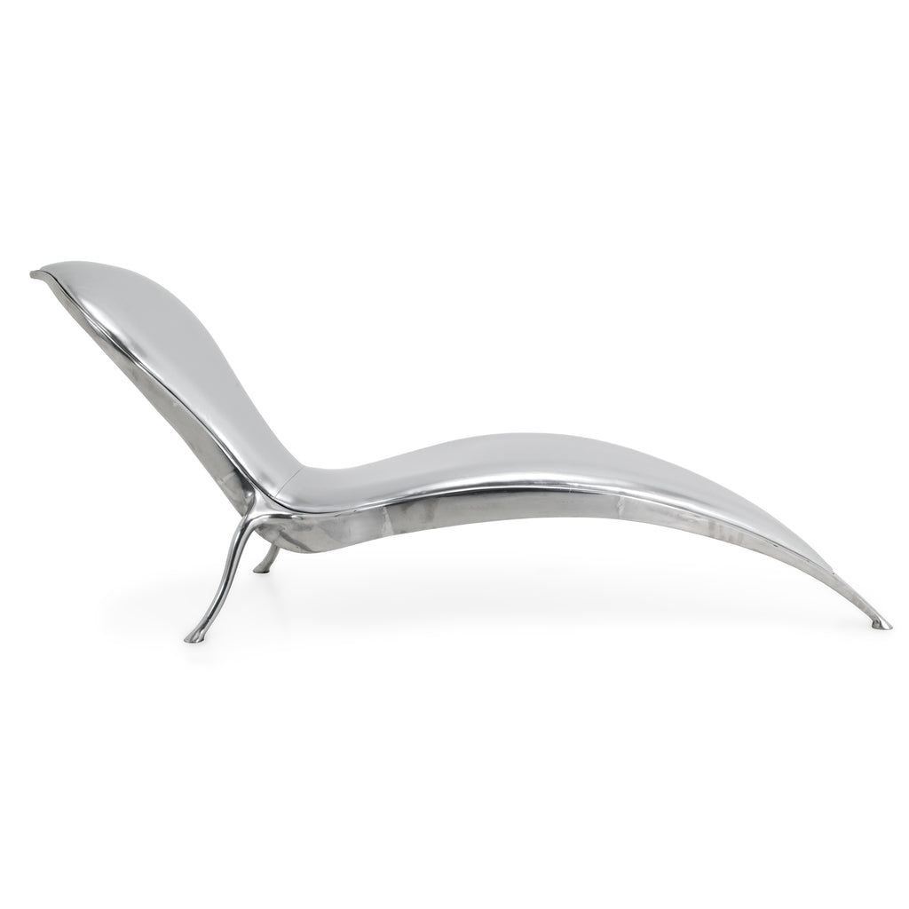 Silver & Chrome Stephane Rondel Chaise