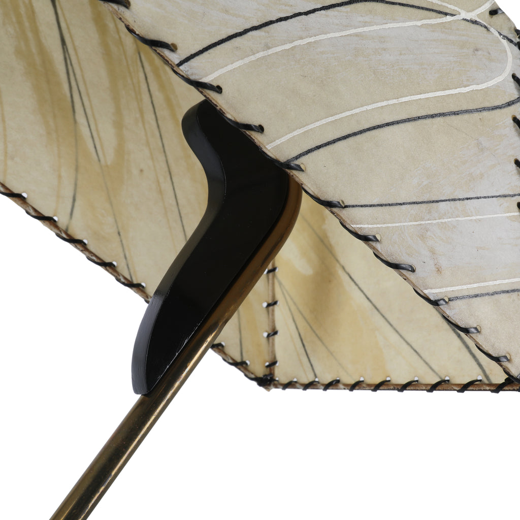 Angled Brass & Black Table Lamp
