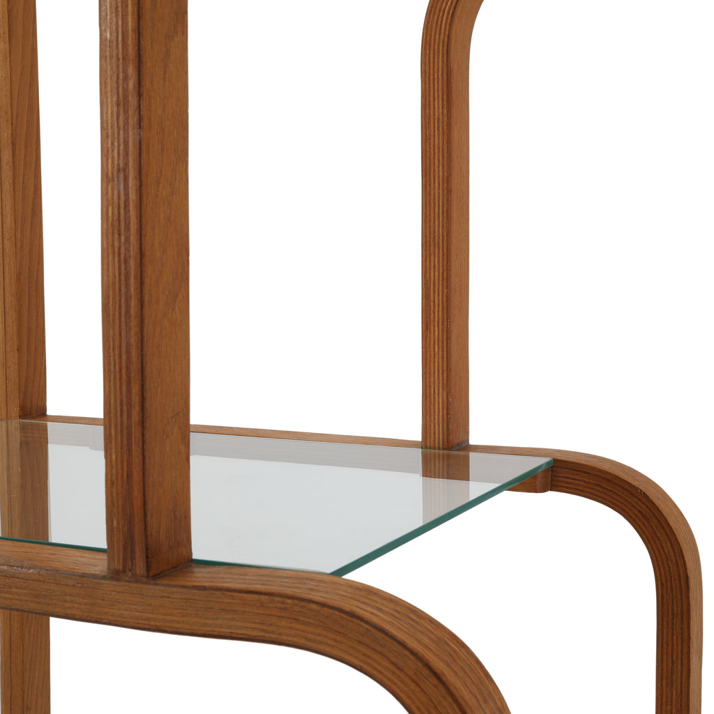Wood + Glass Shelving Unit