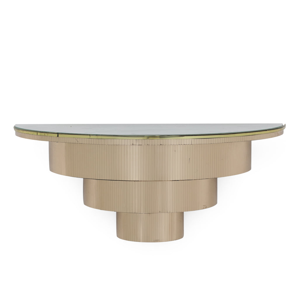 Gold Mirror Wall Shelf