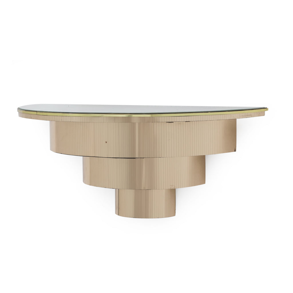 Gold Mirror Wall Shelf