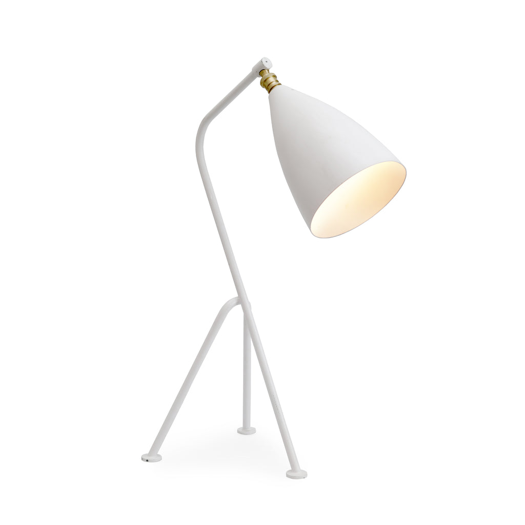 White Grasshopper Table Lamp