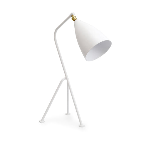 White Grasshopper Table Lamp