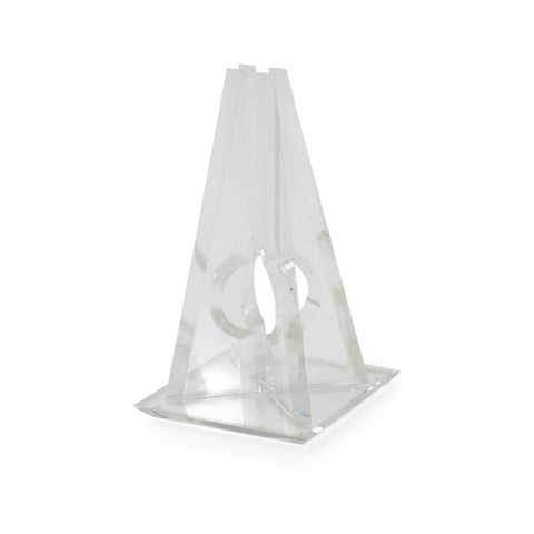 Lucite Pyramid Hivo Van Teal Sculpture (A+D)