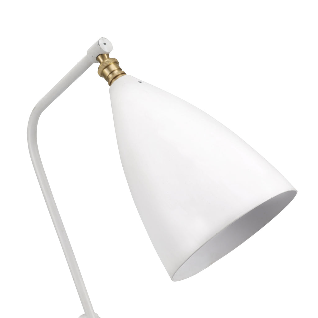 White Grasshopper Table Lamp