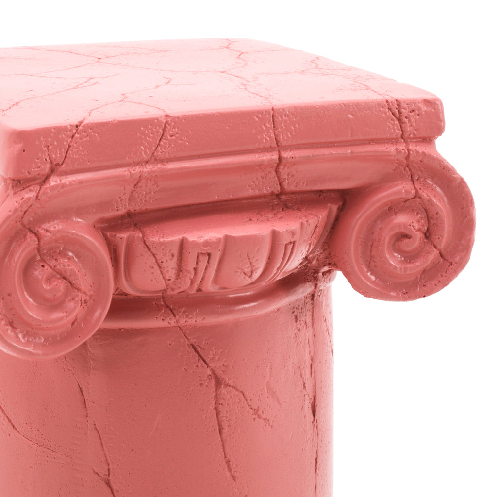 Pink Roman Column Pedestal