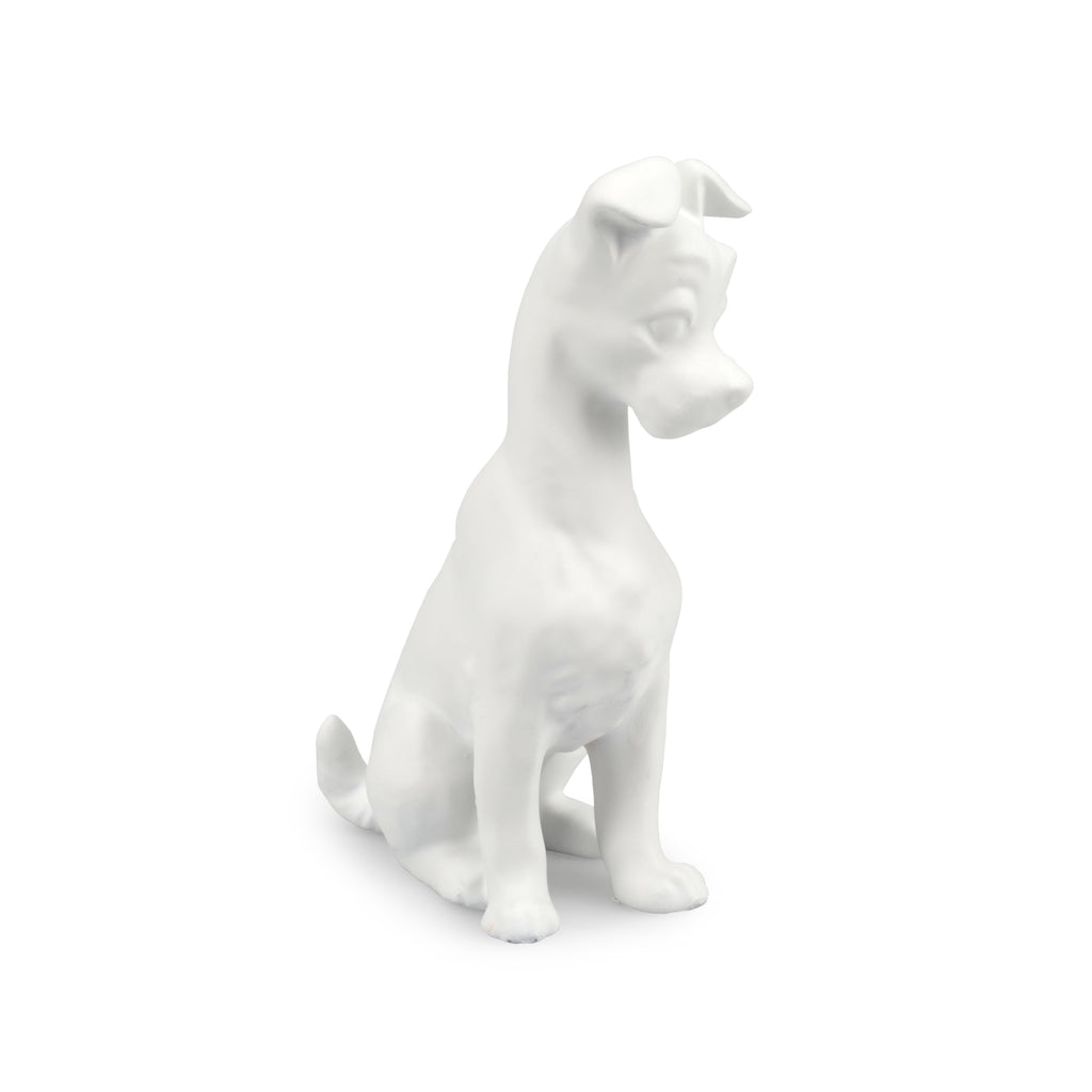 Matte White Ceramic Cartoon Dog (A+D)