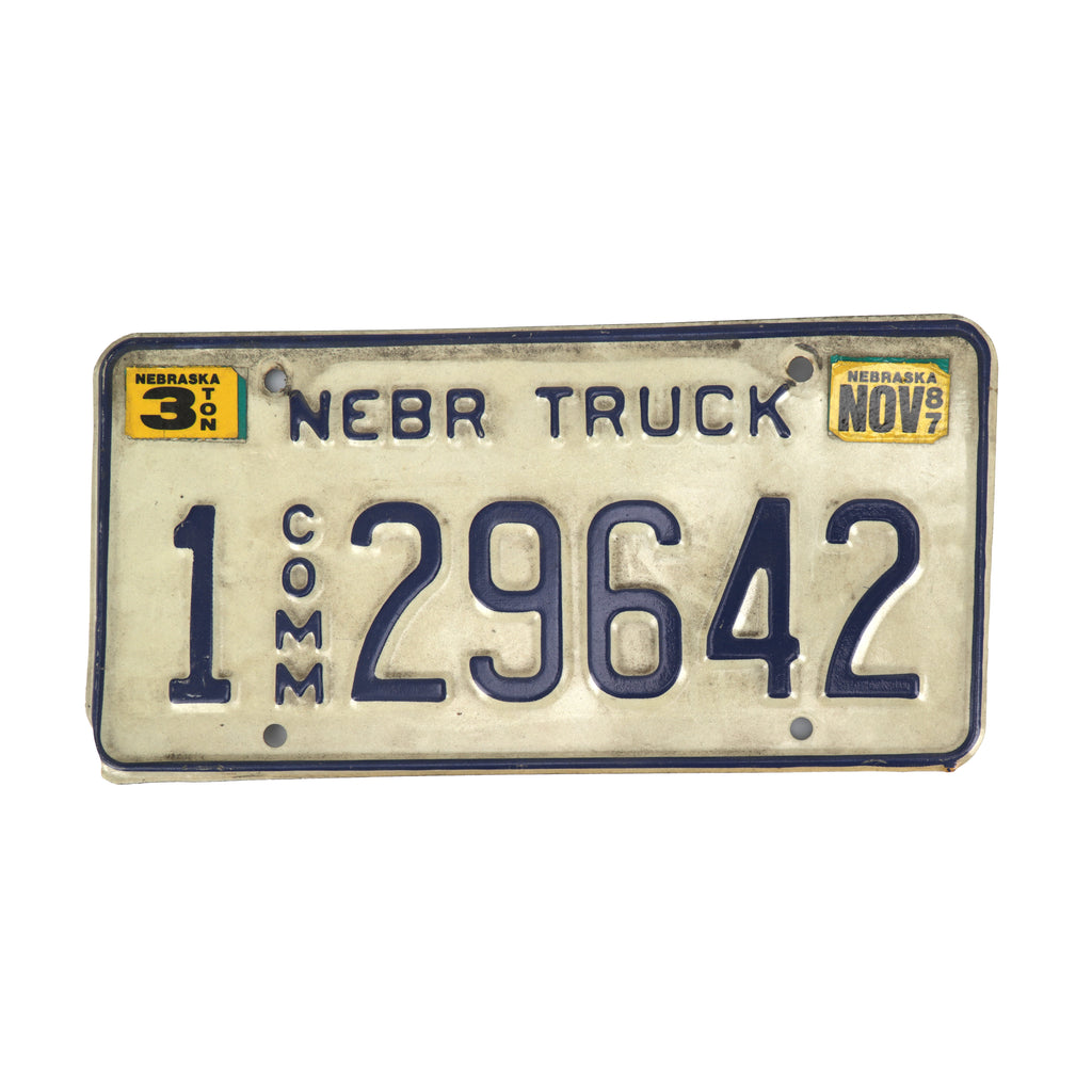 Rustic Nebraska Truck License Plate