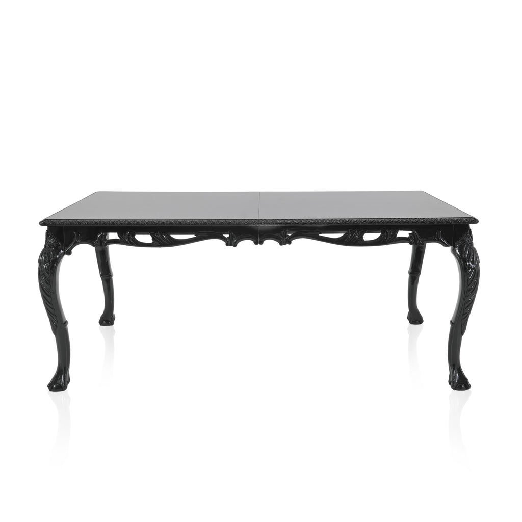 Black Classical Wood Dining Table