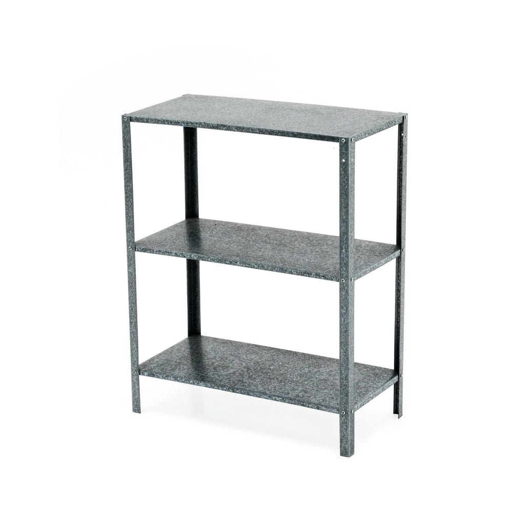 Industrial Silver Metal Shelf