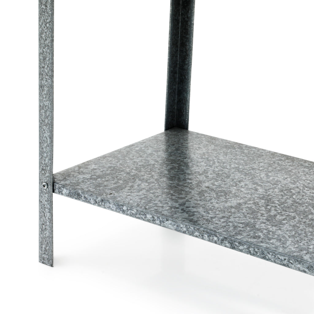 Industrial Silver Metal Shelf