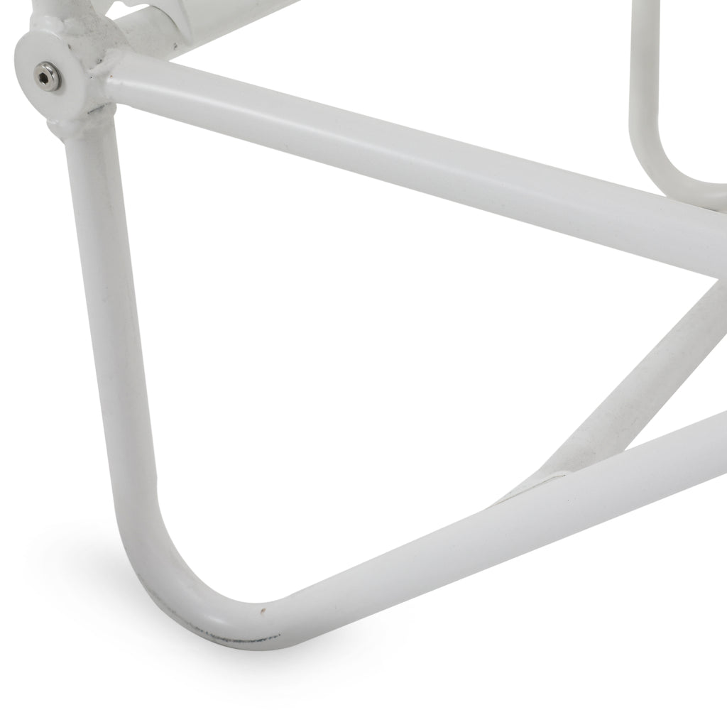 White Metal Outdoor Loungers
