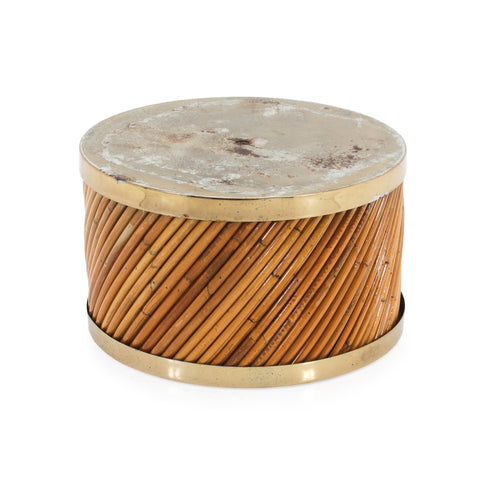 Rustic Gold / Bamboo Pedestal