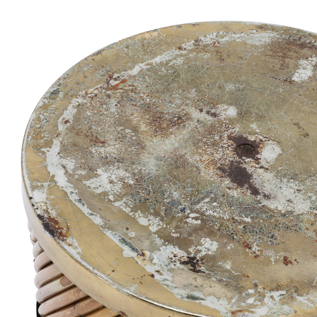 Rustic Gold / Bamboo Pedestal
