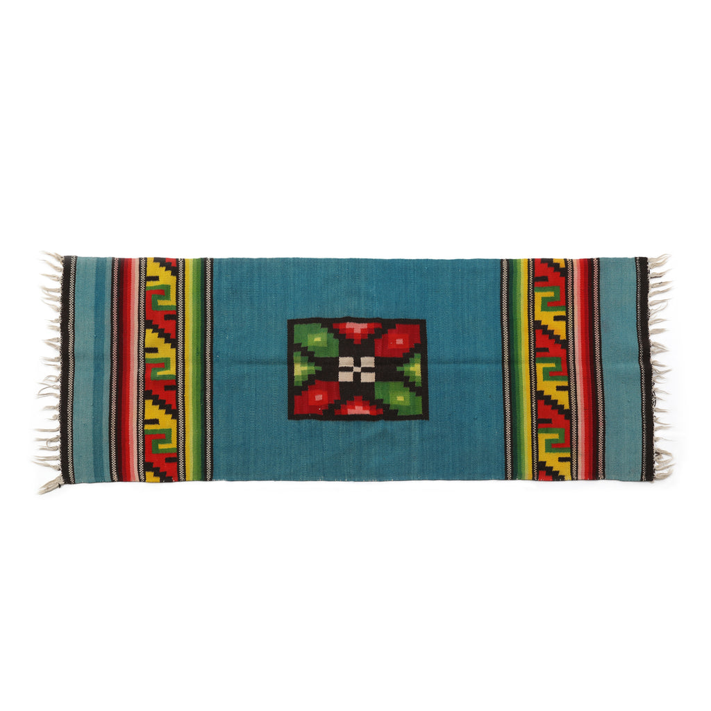 Southwestern Blue Throw Blanket