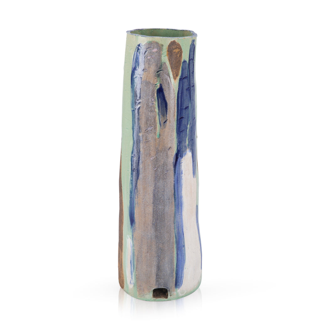 Green & Blue Ceramic Vase