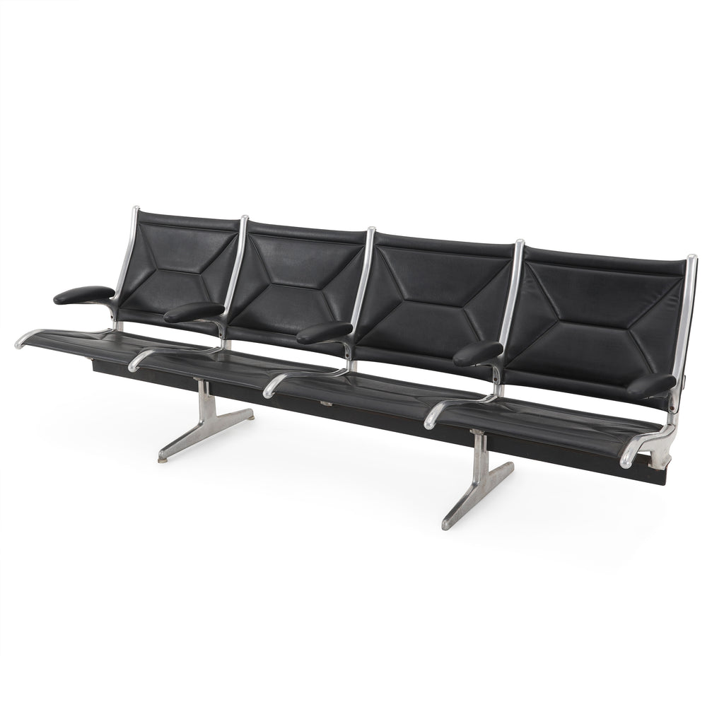 Black Four Seat Tandem Bench
