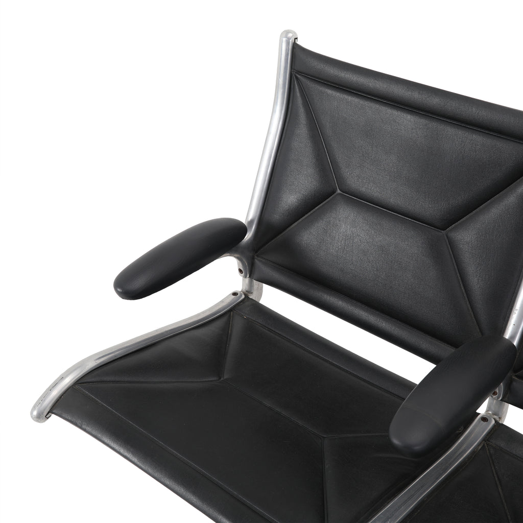Black Four Seat Tandem Bench